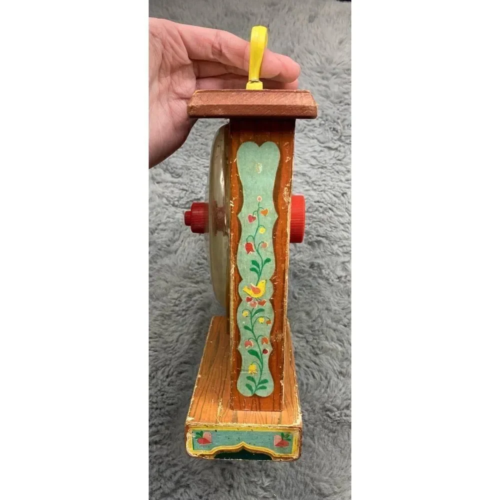 Vintage fisher price 1962 tick tock teaching clock